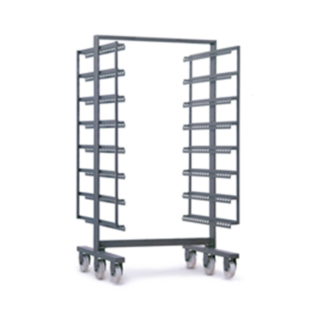 Carucior inox cu 8 nivele pentru salamuri